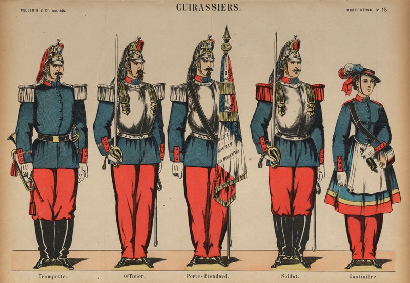 French Army cuirassiers dani af French School