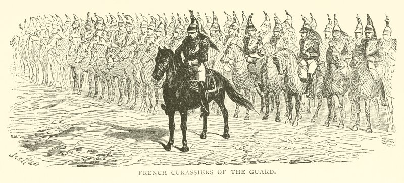 Vagtens franske Curassiers (gravering) af French School