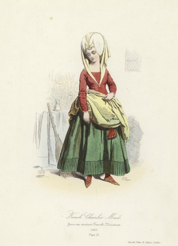 Fransk stuepige, 1400-tallet af French School