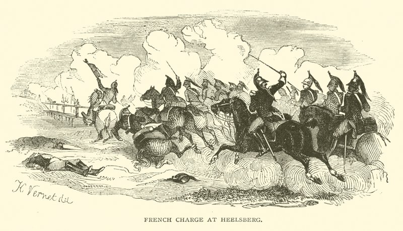 Fransk anklage ved Heelsberg (gravering) af French School