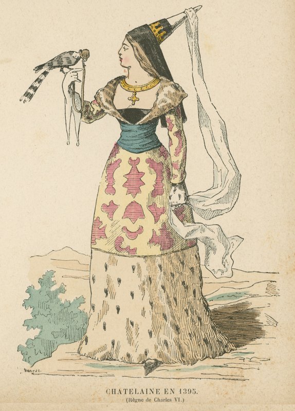 French chatelaine of the reign of Charles VI, 1395  af French School