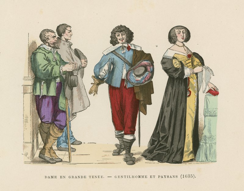French costumes, 17th Century  af French School