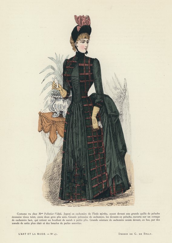 Fransk modeplade, 1885-86 af French School