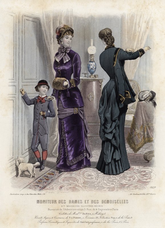 Fransk modeplade, slutningen af 1800-tallet af French School