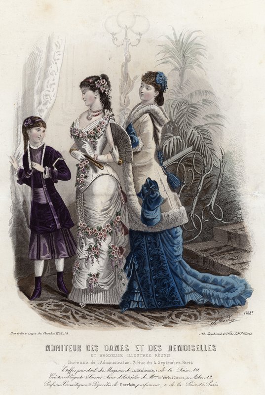 Fransk modeplade, slutningen af 1800-tallet af French School