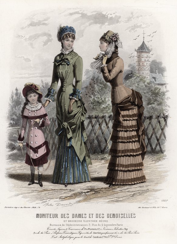 Fransk modeplade, slutningen af 1800-tallet af French School