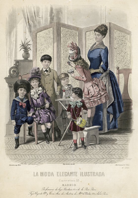 Fransk modeplade, slutningen af 1800-tallet af French School