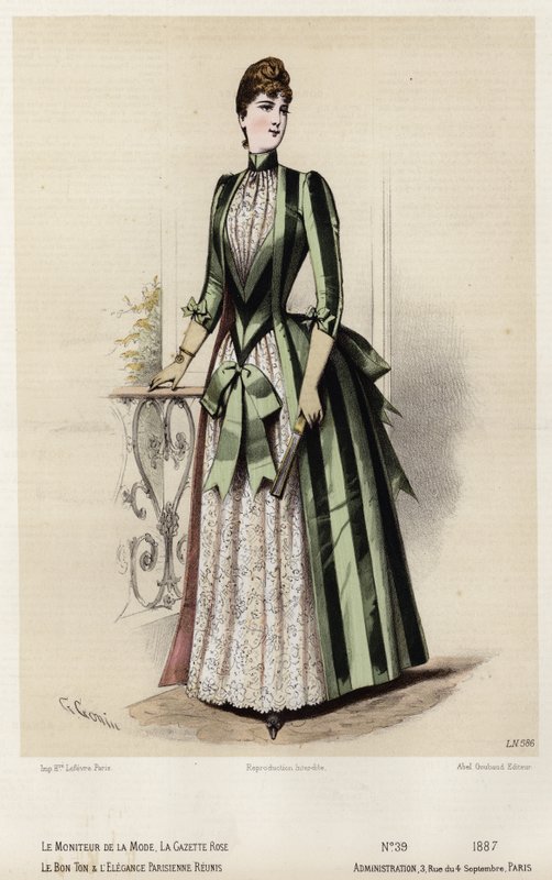 Fransk modeplade, slutningen af 1800-tallet af French School