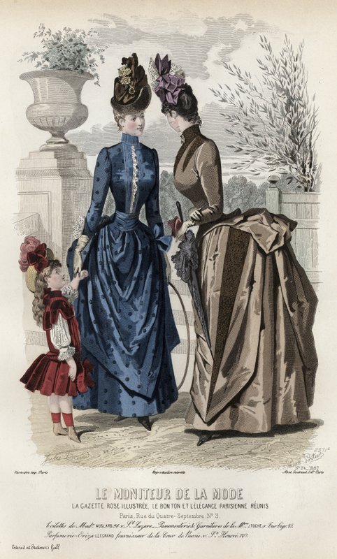 Fransk modeplade, slutningen af 1800-tallet af French School