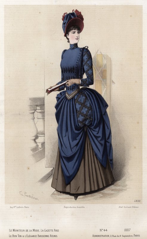 Fransk modeplade, slutningen af 1800-tallet af French School