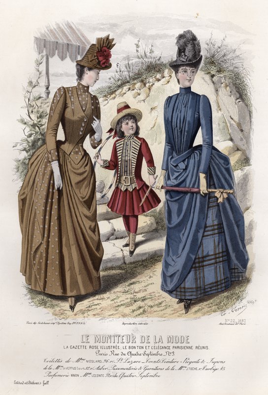 Fransk modeplade, slutningen af 1800-tallet af French School