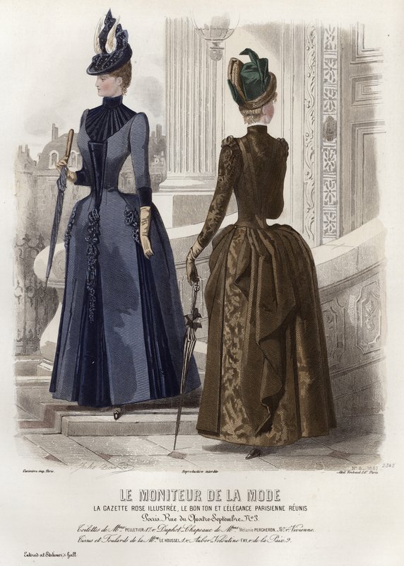 Fransk modeplade, slutningen af 1800-tallet af French School