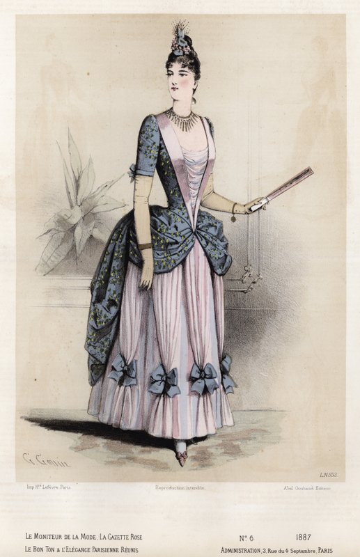 Fransk modeplade, slutningen af 1800-tallet af French School