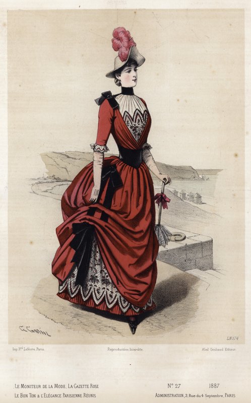 Fransk modeplade, slutningen af 1800-tallet af French School