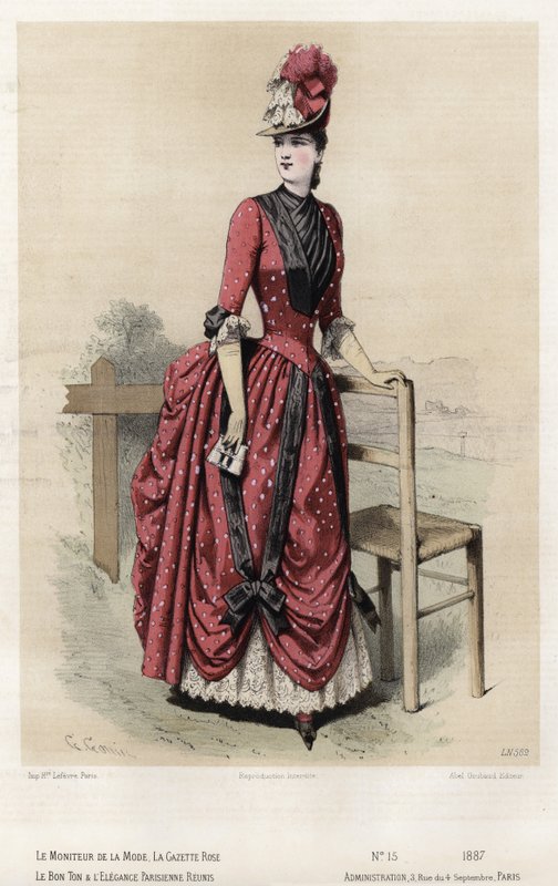 Fransk modeplade, slutningen af 1800-tallet af French School