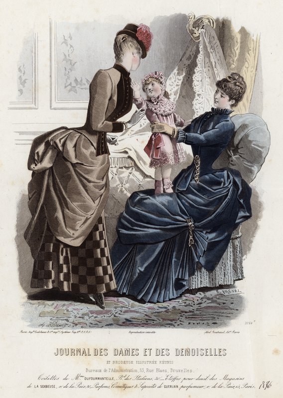 Fransk modeplade, slutningen af 1800-tallet af French School