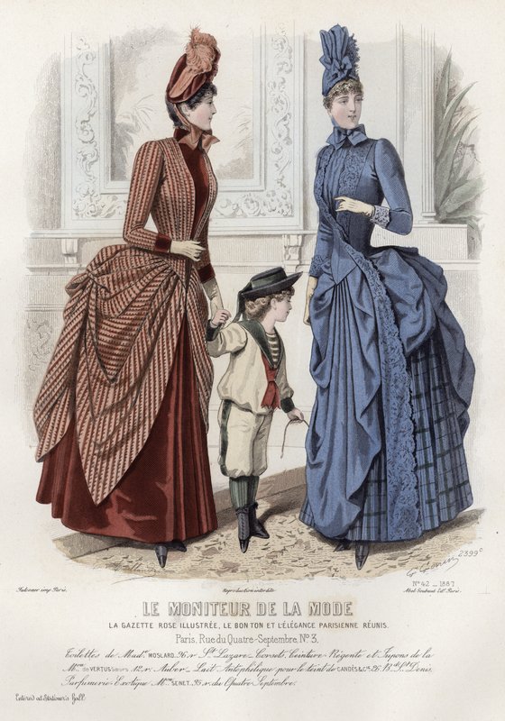 Fransk modeplade, slutningen af 1800-tallet af French School