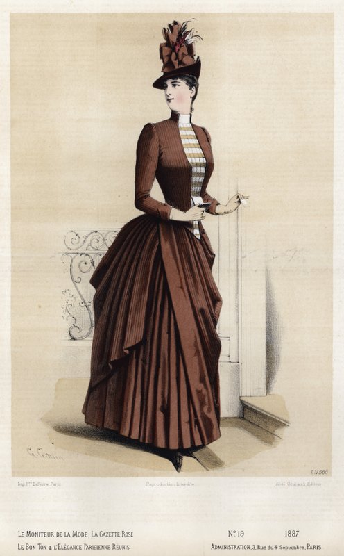 Fransk modeplade, slutningen af 1800-tallet af French School