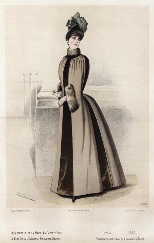 Fransk modeplade, slutningen af 1800-tallet af French School