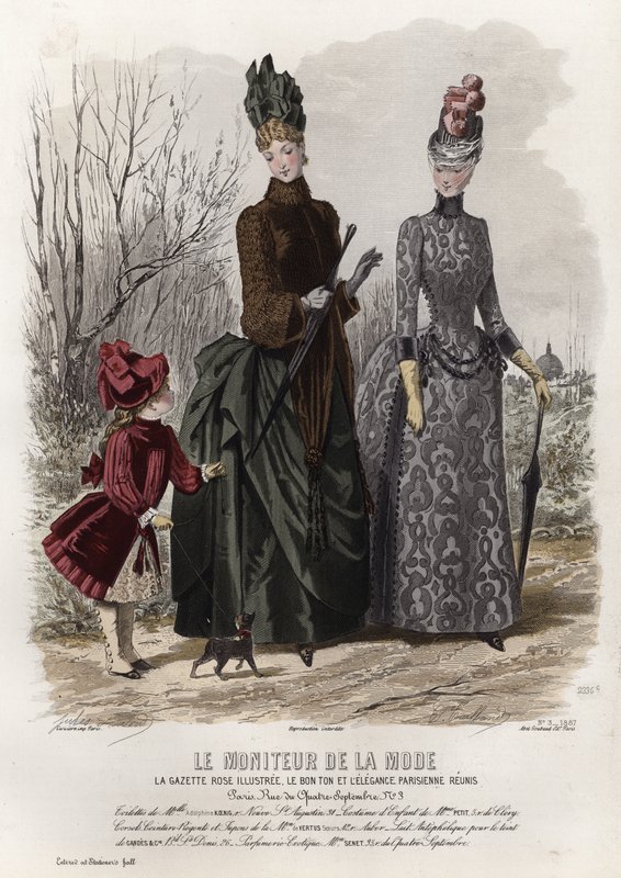 Fransk modeplade, slutningen af 1800-tallet af French School
