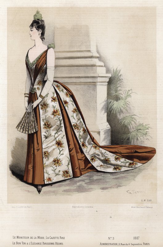 Fransk modeplade, slutningen af 1800-tallet af French School