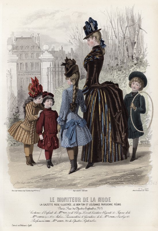 Fransk modeplade, slutningen af 1800-tallet af French School
