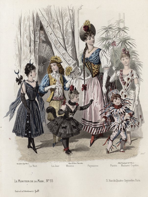 Fransk modeplade, slutningen af 1800-tallet af French School