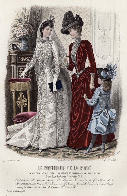 Fransk modeplade, slutningen af 1800-tallet af French School