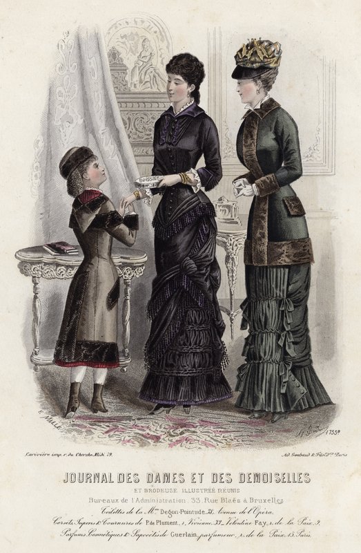 Fransk modeplade, slutningen af 1800-tallet af French School