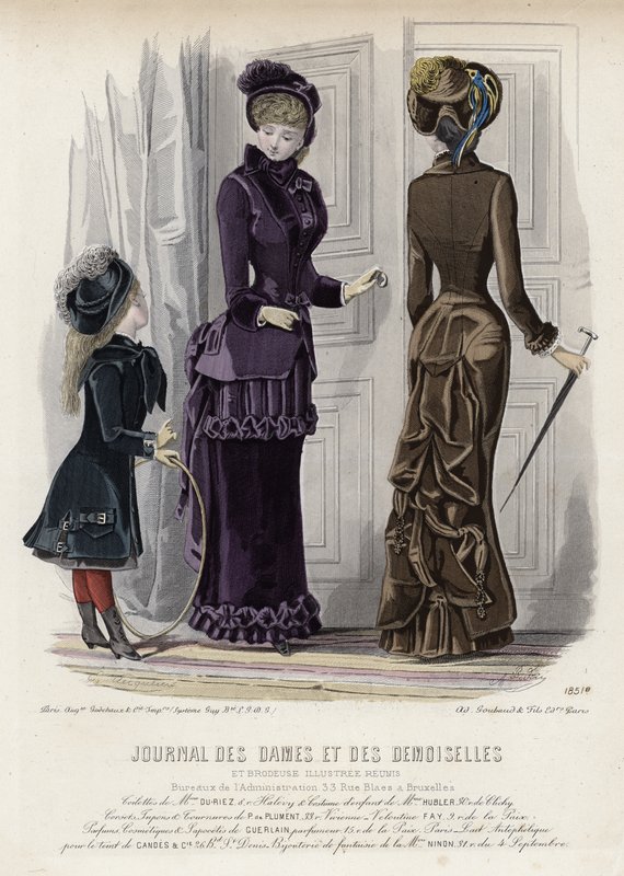 Fransk modeplade, slutningen af 1800-tallet af French School