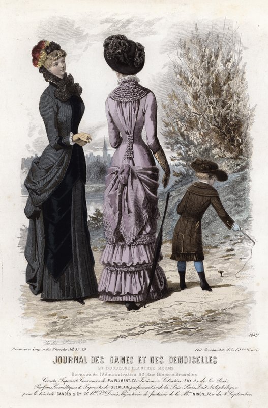 Fransk modeplade, slutningen af 1800-tallet af French School