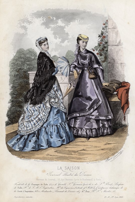 Fransk modeplade, slutningen af 1800-tallet af French School
