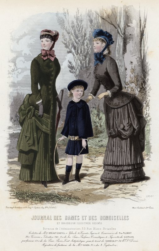 Fransk modeplade, slutningen af 1800-tallet af French School