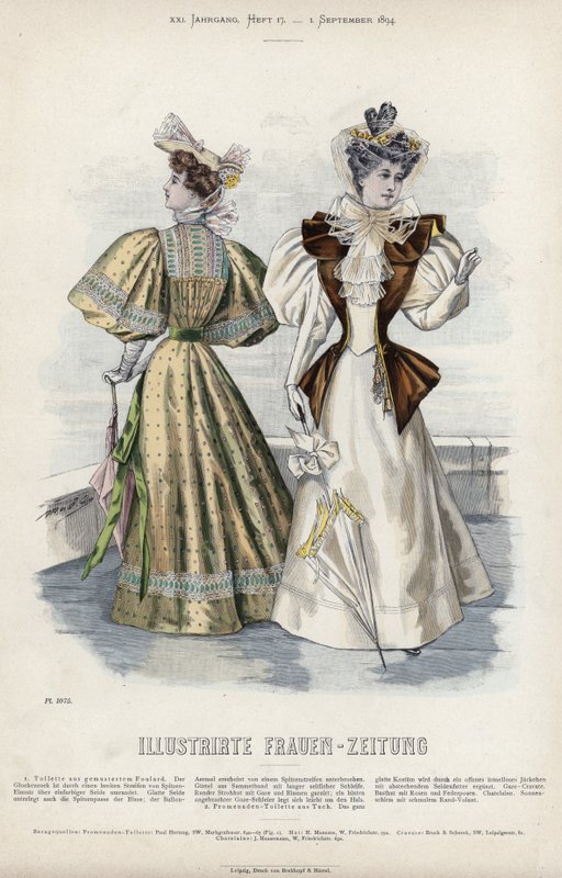 Fransk modeplade, slutningen af 1800-tallet af French School
