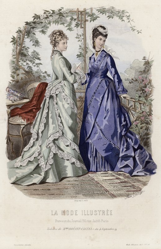 Fransk modeplade, slutningen af 1800-tallet af French School