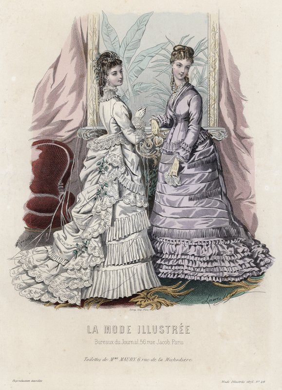 Fransk modeplade, slutningen af 1800-tallet af French School