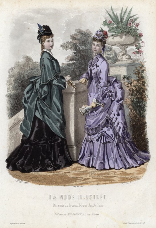 Fransk modeplade, slutningen af 1800-tallet af French School
