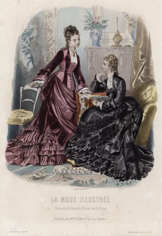 Fransk modeplade, slutningen af 1800-tallet af French School