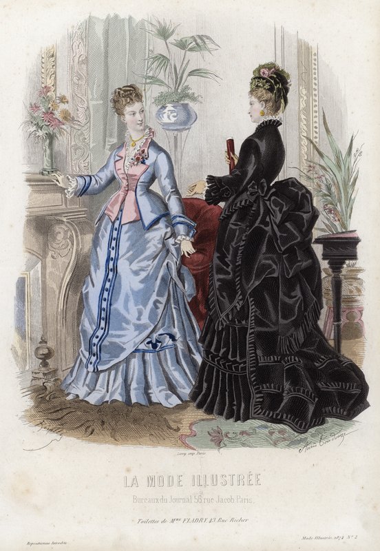 Fransk modeplade, slutningen af 1800-tallet af French School