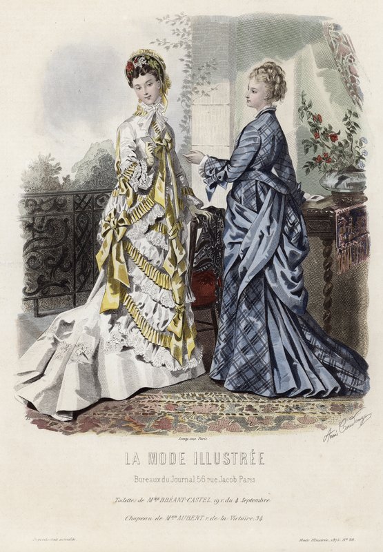 Fransk modeplade, slutningen af 1800-tallet af French School