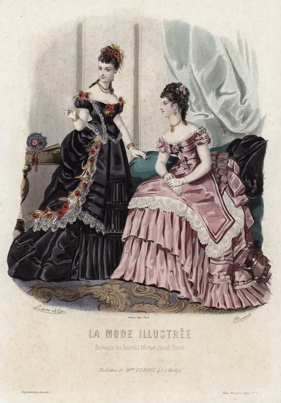 Fransk modeplade, slutningen af 1800-tallet af French School