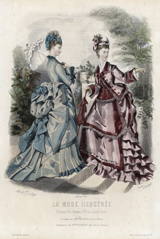 Fransk modeplade, slutningen af 1800-tallet af French School