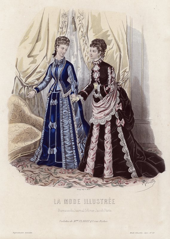 Fransk modeplade, slutningen af 1800-tallet af French School