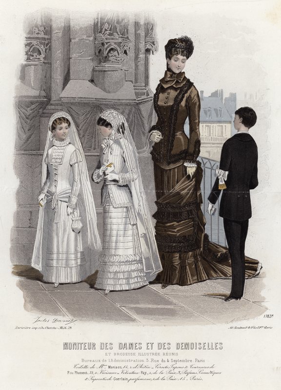 Fransk modeplade, slutningen af 1800-tallet af French School