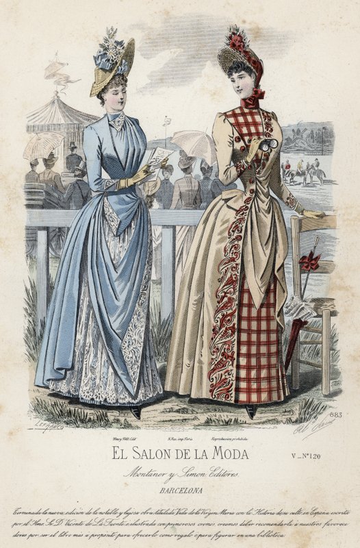 Fransk modeplade, slutningen af 1800-tallet af French School