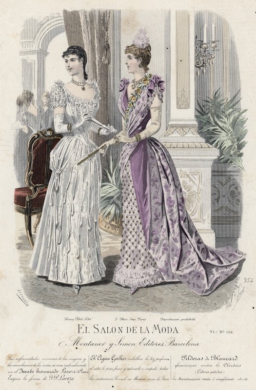 Fransk modeplade, slutningen af 1800-tallet af French School