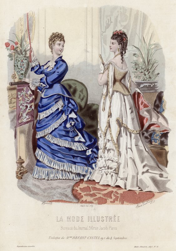 Fransk modeplade, slutningen af 1800-tallet af French School
