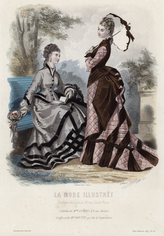 Fransk modeplade, slutningen af 1800-tallet af French School