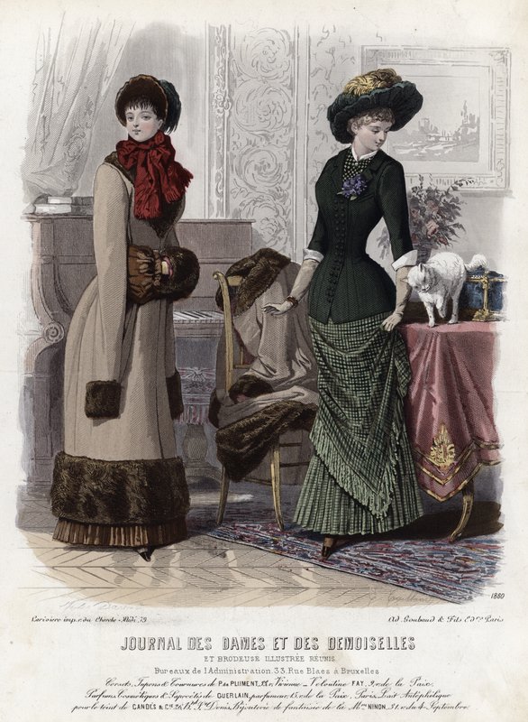 Fransk modeplade, slutningen af 1800-tallet af French School