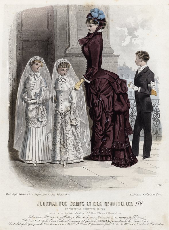 Fransk modeplade, slutningen af 1800-tallet af French School